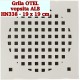 Grila metalica OTEL aspirator incorporabil masa manichiura 19x19 cm 
