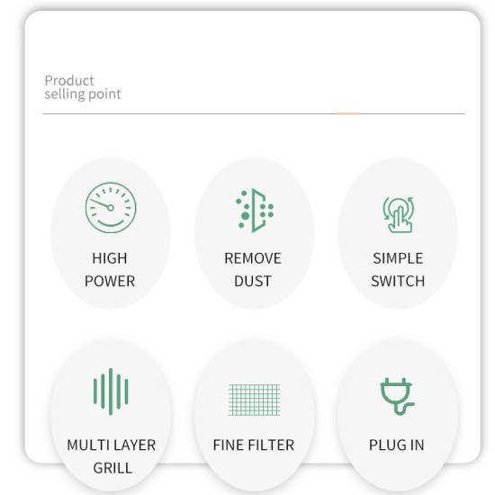 Aspirator încorporabil filtru pentru particule fine grila inox