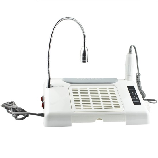 Aspirator praf revolutionar FARA sac + Freza electrica cu mandrina performanta + Lumina led + Suport mana